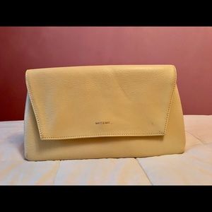 Matt and Nat Vegan Leather Yellow Clutch